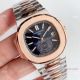 Swiss Grade One Copy Patek Philippe Nautilus watch 2-Tone Rose Gold Blue Dial (2)_th.jpg